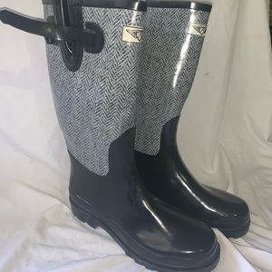Fy Black and Grey Rain Boots